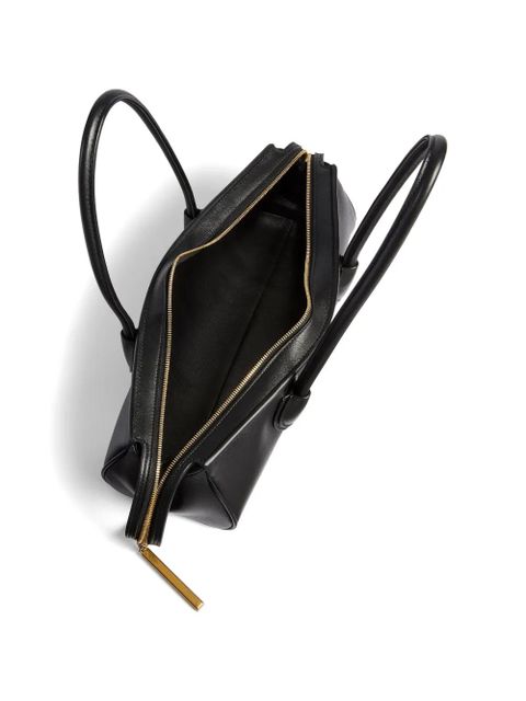 KHAITE logo-motif shoulder bag - Black