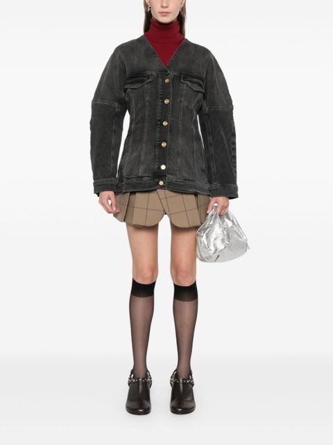 GANNI washed denim jacket - Black