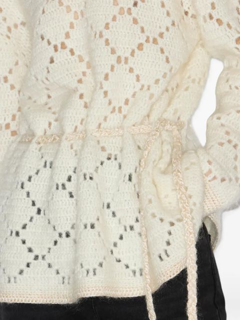 ISABEL MARANT Merida diamond-pattern pullover - Neutrals - zdjęcie produktu nr 2