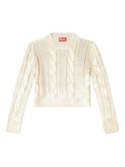 Diesel M-Miccha cable-knit sweater - Neutrals - zdjęcie produktu nr 1