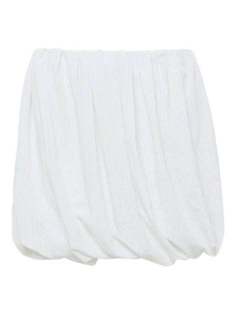 JW Anderson pinstripe balloon mini skirt - White
