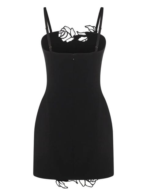Blumarine rose-embellished mini dress - Black - zdjęcie produktu nr 2