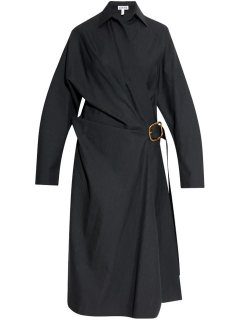 LOEWE belted wool dress - Black - zdjęcie produktu nr 1