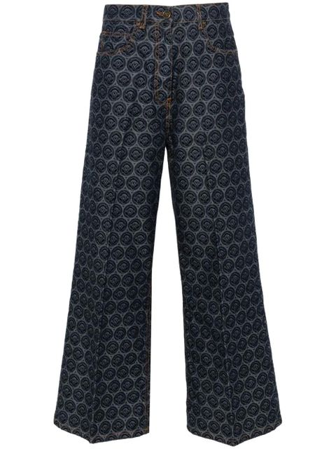 ETRO logo-patch cotton jeans - Blue - zdjęcie produktu nr 1