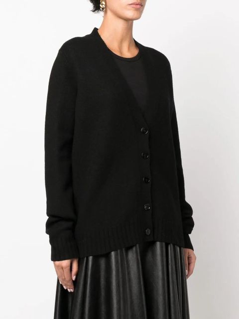 Jil Sander oversized wool cardigan - Black