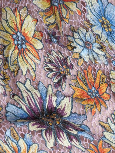 ETRO printed lace minidress - Pink