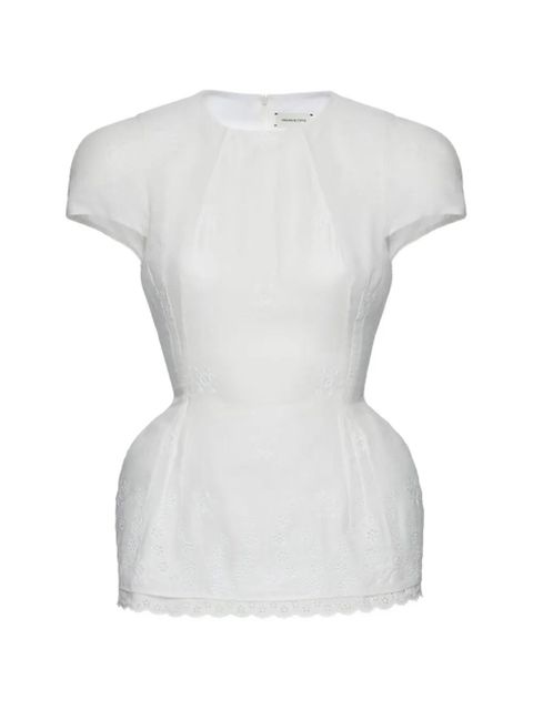 Magda Butrym broderie-anglaise top - White - zdjęcie produktu nr 1