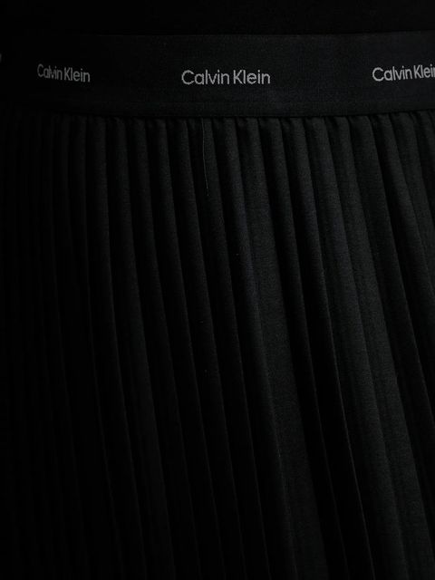 Calvin Klein spódnica kolor czarny maxi rozkloszowana LV044D632G