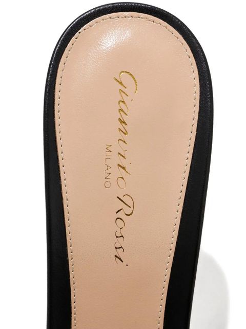 Gianvito Rossi transparent pointed sandals - White