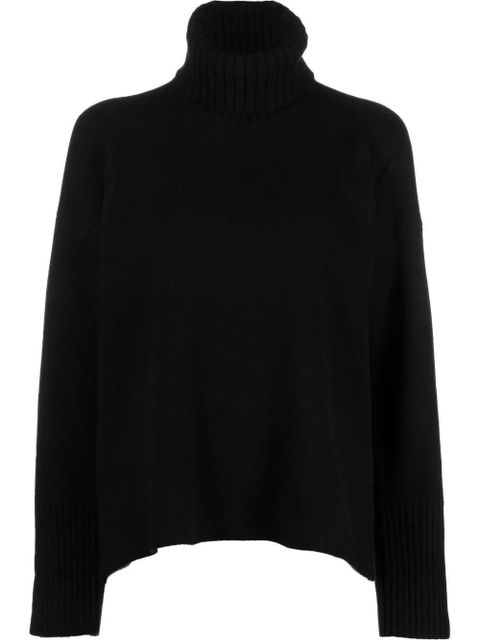Proenza Schouler roll-neck drop-shoulder jumper - Black - zdjęcie produktu nr 1