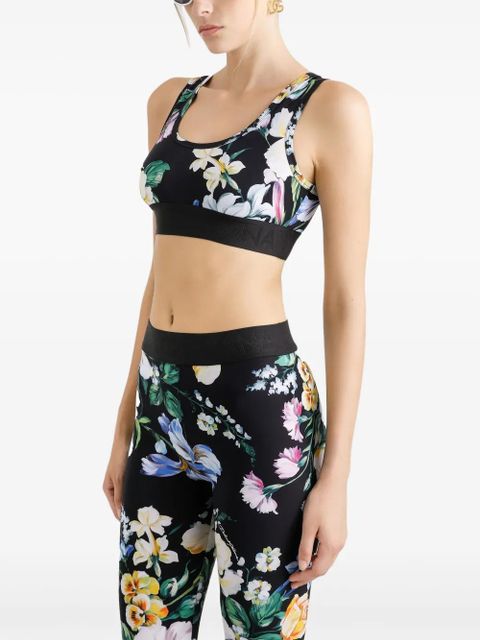 Dolce & Gabbana printed crop top - Black