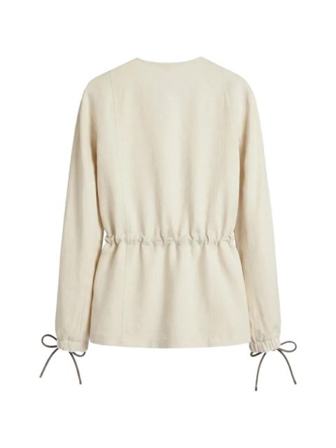 Max Mara drawstring-waist jacket - Neutrals - zdjęcie produktu nr 2
