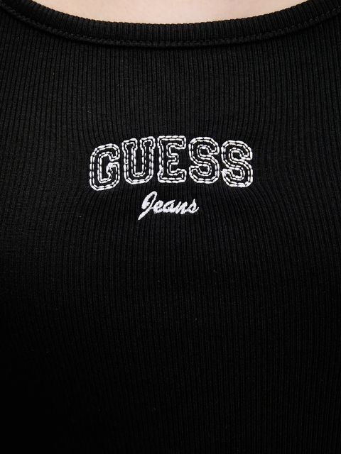 Guess Jeans top kolor czarny W6RP20 KA0H1