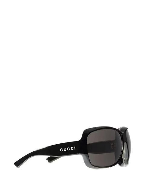 Gucci Eyewear square-frame logo sunglasses - Black - zdjęcie produktu nr 2