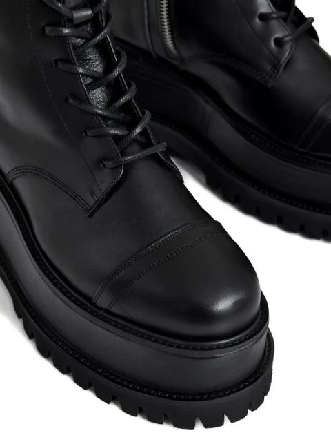 Essentiel Antwerp platform lace-up combat boots - Black - zdjęcie produktu nr 2