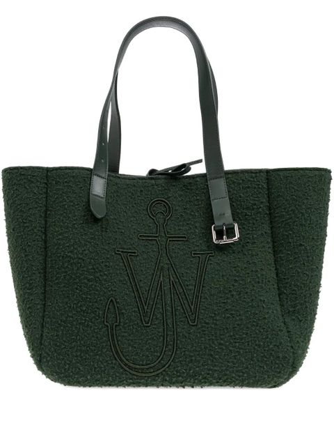 JW Anderson embossed-logo tote bag - Green - zdjęcie produktu nr 1