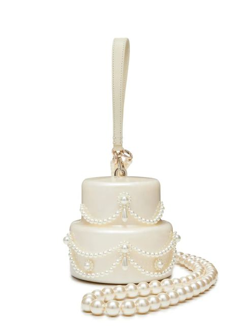 Simone Rocha pearl-embellished cake mini bag - Neutrals - zdjęcie produktu nr 1