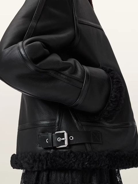 AllSaints kurtka skórzana LOREL damska kolor czarny W069LB - zdjęcie produktu nr 2