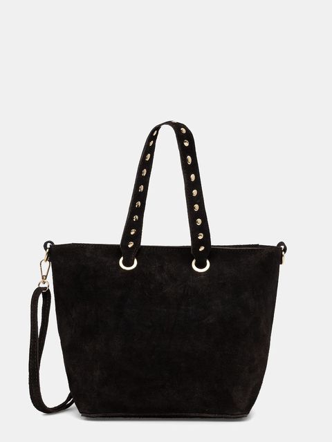 Answear.LAB torebka zamszowa kolor brązowy - zdjęcie produktu nr 1