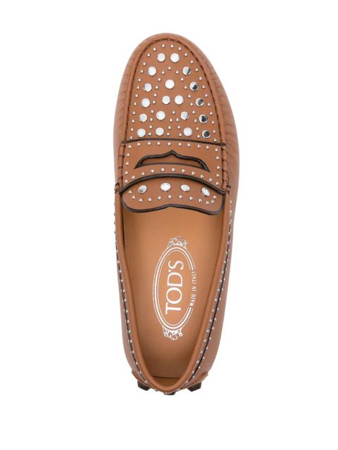 Tod's stud-embellished loafers - Brown - zdjęcie produktu nr 2