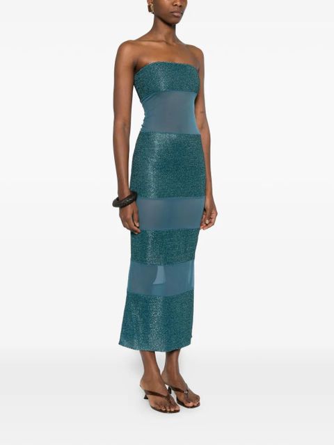 Oséree glitter panel dress - Blue
