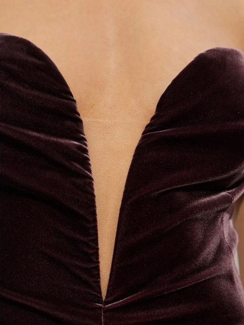 TOM FORD sweetheart-neckline midi dress - Purple