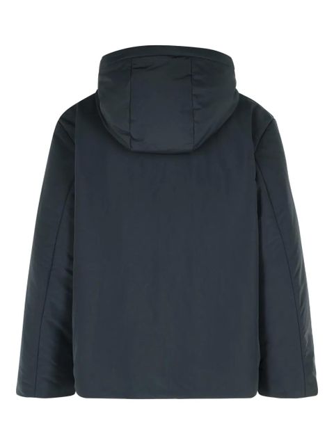 Jil Sander fixed-hood drawstring puffer jacket - Black