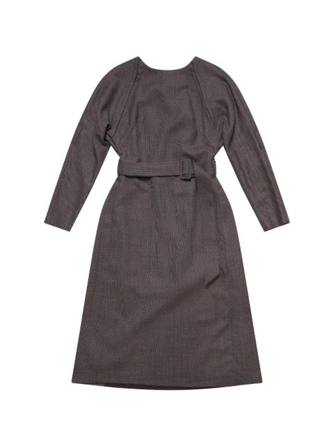 MM6 Maison Margiela belted midi dress - Brown - zdjęcie produktu nr 2