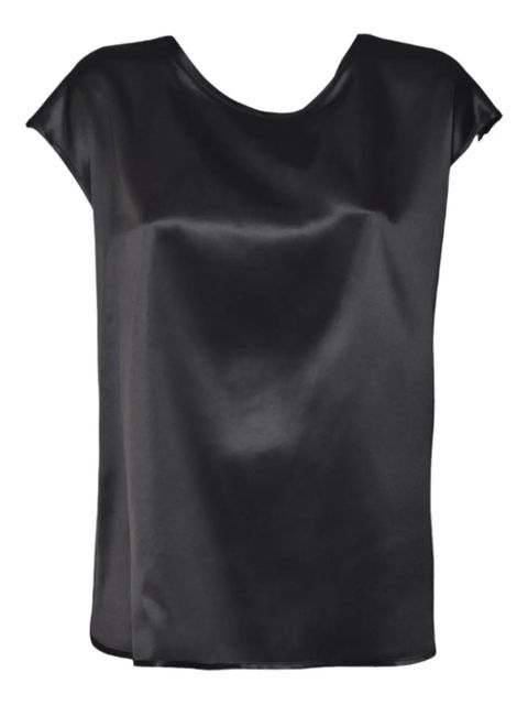 SOLOTRE tie-detail top - Black - zdjęcie produktu nr 1
