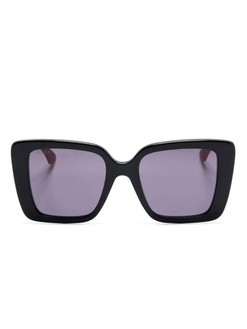 Gucci Eyewear oversize-frame sunglasses - Black - zdjęcie produktu nr 1