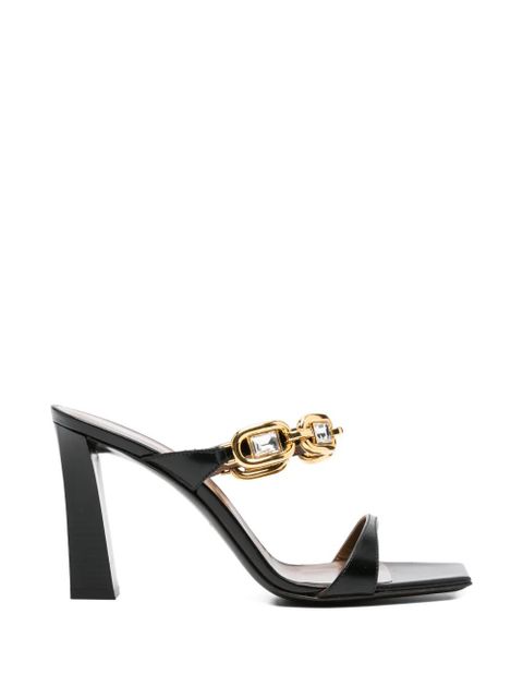 Giuseppe Zanotti chain embellished sandals - Black - zdjęcie produktu nr 1
