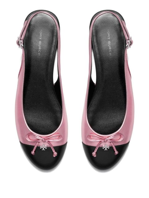 Tory Burch cap-toe slingback ballet flats - Pink
