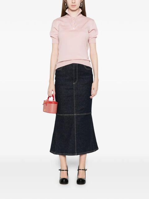 Moschino buttoned short-sleeve polo top - Pink - zdjęcie produktu nr 2