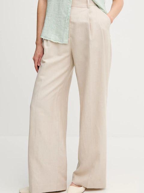 Tommy Hilfiger spodnie z domieszką lnu - zdjęcie produktu nr 1