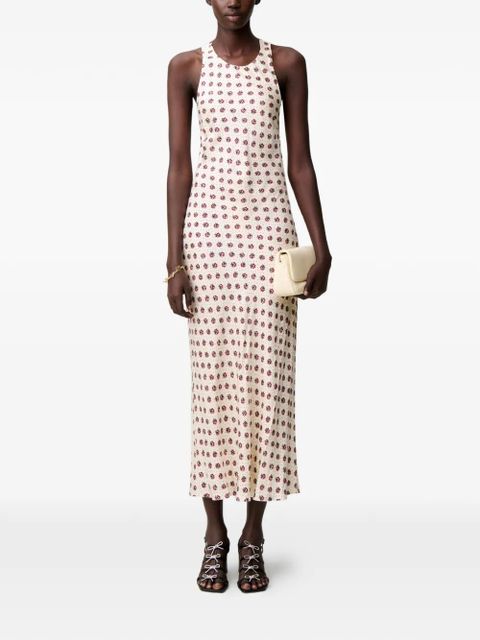 Claudie Pierlot criss-cross floral-print dress - Neutrals - zdjęcie produktu nr 2