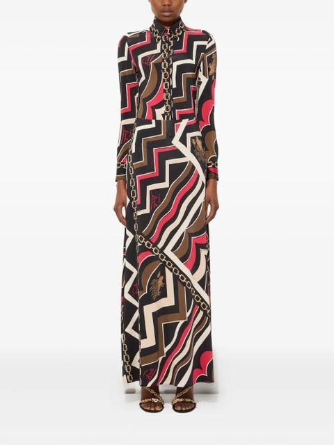 PUCCI abstract-print maxi skirt - Black