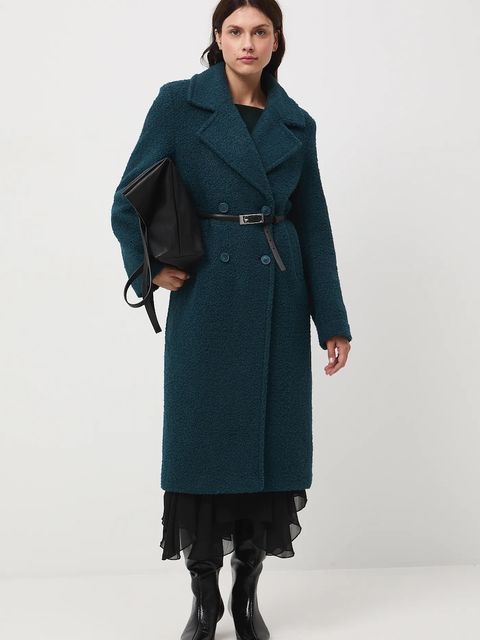 Medicine płaszcz damski kolor turkusowy - zdjęcie produktu nr 1