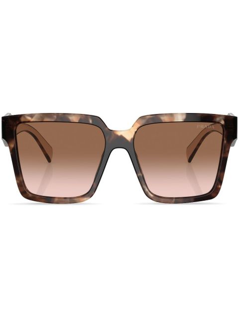Prada Eyewear tortoiseshell-frame gradient sunglasses - Green - zdjęcie produktu nr 1