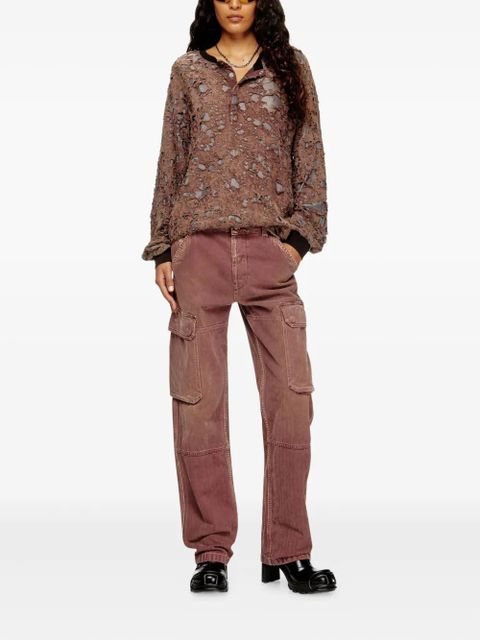 Diesel D-Pot cargo-pockets straight-leg jeans - Red - zdjęcie produktu nr 2