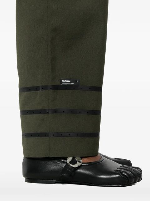 Coperni stripe tailored trousers - Green