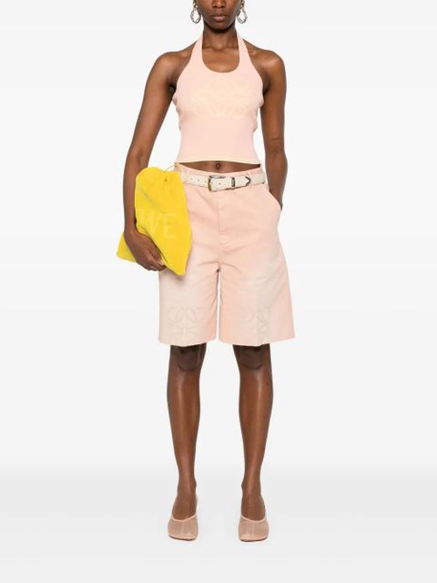 LOEWE Anagram-motif shorts - Pink