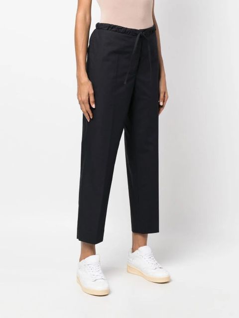 Jil Sander drawstring cropped trousers - Blue