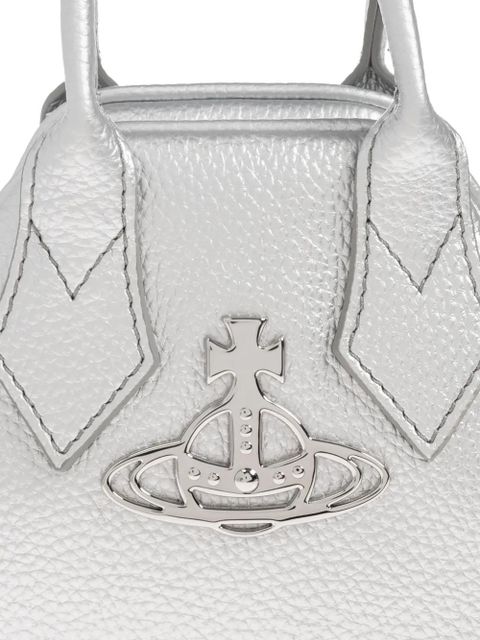 Vivienne Westwood mini Yasmine Orb Appliqué Tote Bag - Silver