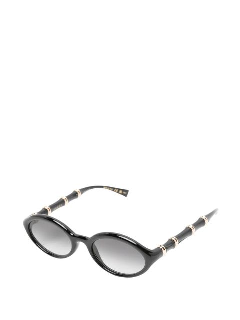 Gucci Eyewear oval-frame sunglasses - Black - zdjęcie produktu nr 2