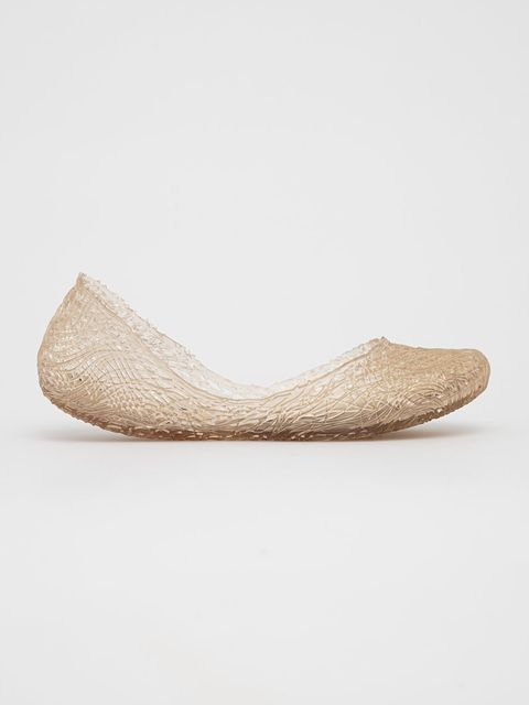 Melissa Baleriny Campana Flow kolor beżowy na płaskim obcasie - zdjęcie produktu nr 1