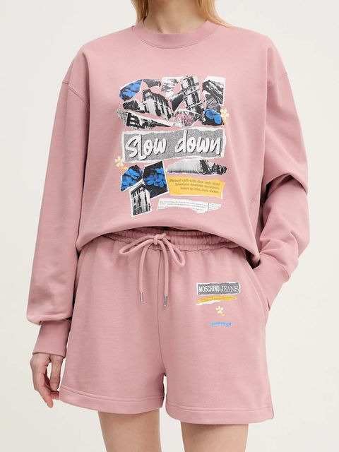 Moschino Jeans szorty bawełniane - zdjęcie produktu nr 2