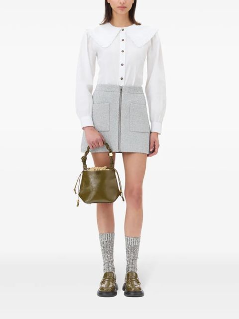 GANNI zip-up knit skirt - Grey - zdjęcie produktu nr 2