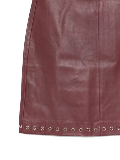 Gimaguas eyelet-embellished skirt - Red