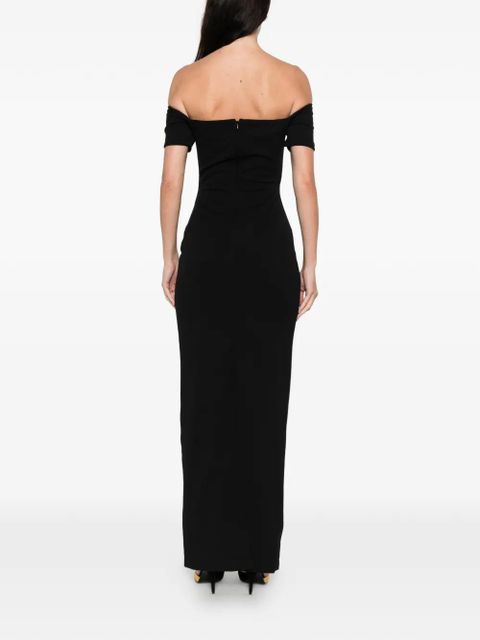 Solace London Nile off-shoulder maxi dress - Black