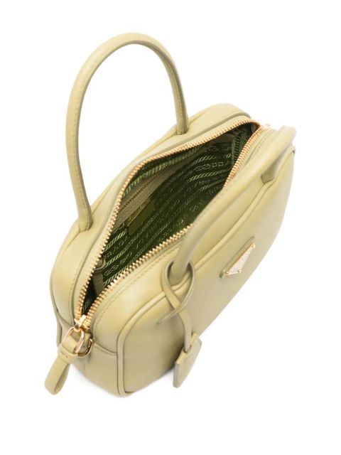 Prada triangle-logo satchel bag - Green